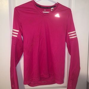 Pink Adidas sleeved Top